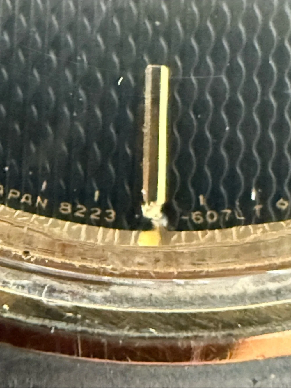 Seiko SQ Vintage Watch Gold Plated Bezel and Bracelet Black Dial Date Window